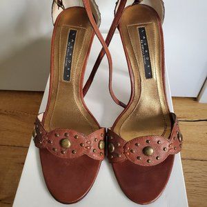 Laundry by Shelli Segal Cognac Leather Heel Sz 7.5